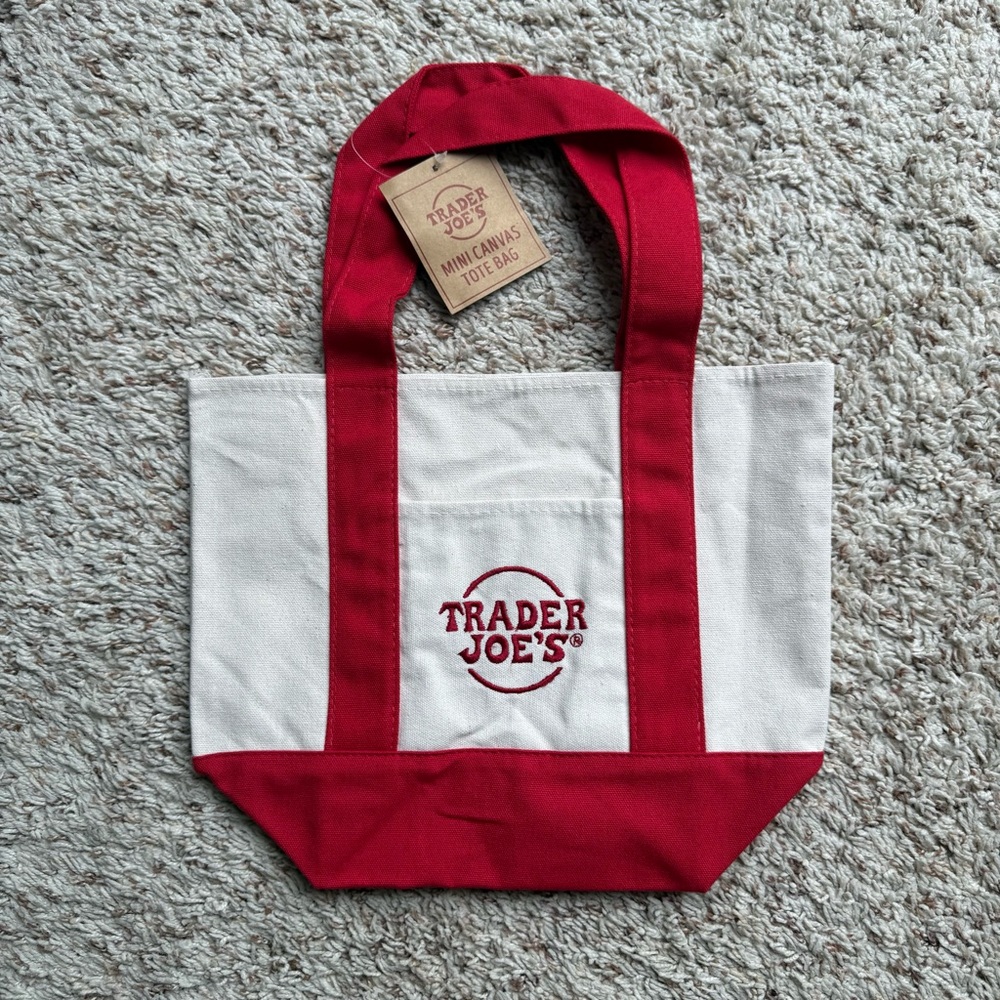 Trader Joe’s Mini Canvas Tote - RED
